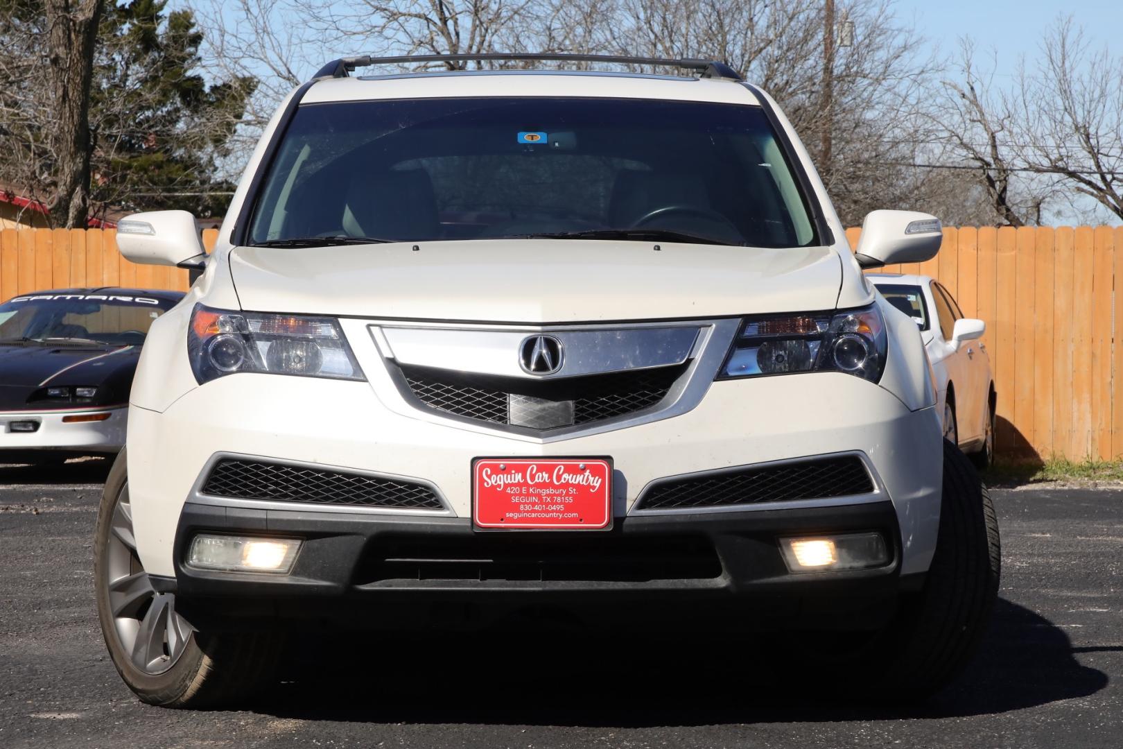 2011 WHITE ACURA MDX 6-Spd AT w/Advance Package (2HNYD2H79BH) with an 3.7L V6 SOHC 24V engine, 6-SPEED AUTOMATIC transmission, located at 420 E. Kingsbury St., Seguin, TX, 78155, (830) 401-0495, 29.581060, -97.961647 - Photo#1